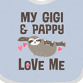 thumbnail image 4 of Inktastic My Gigi and Pappy Love Me Girls Baby Bib, 4 of 4