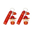thumbnail image 1 of Qarigey 2 uds * llavero de dibujos animados bolsa colgante silicona accesorio llaves anillo pegamento exquisito mujer señora lindo Animal muñeca Accesorios de disfraces Rojo Tipo 2 Qarigey AP014096-03, 1 of 1