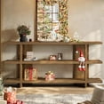 thumbnail image 5 of Finmind 63" Long Console Table with Storage, Wooden Narrow Entryway Table with 3-Tier Shelf, Farmhouse Sofa Table for Living Room, Hallway, Foyer, 5 of 8
