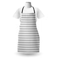 thumbnail image 3 of Grey Geometric Apron, Harlequin Style Pattern with Diamonds Elongated Square Shapes Print, Unisex Kitchen Bib with Adjustable Neck for Cooking Gardening, Adult Size, Pale Grey and White, by Ambesonne, 3 of 4