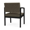 thumbnail image 5 of Lesro Lenox Steel Fabric Oversize Waiting Room Guest Chair in Black/Adler Peppercorn Brown, 5 of 5