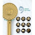 thumbnail image 3 of SR SUN RISE Filtered Shower Head with Handheld High Pressure 9 Spray Mode Showerhead Detachable Shower Head Water Softener Filters Beads for Hard Water Remove Chlorine 1 Filter Chrome, 3 of 10