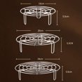 thumbnail image 4 of Qucyy Heavy Duty Stainless Steel Pressure Cooker Steamer Rack Trivet, Steaming Rack, Pot Pan Cooking Stand, Stainless Steel Multifunction Basket As Picture Show 23cm, 4 of 5
