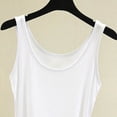 thumbnail image 5 of Women Pajama Tops Solid Crew Neck Sleeveless Loose Soft Layering Casual Tank Sleep Top, 5 of 5