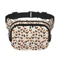 thumbnail image 1 of Balery Roosters and Chickens Mochila Cinturón para Mujeres y Hombres, Bolsa de Cintura Impermeable de Doble Capa con Correa, 1 of 9