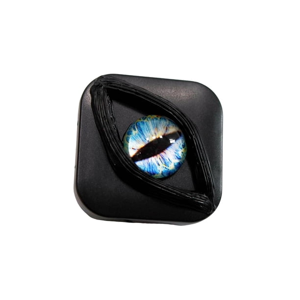 Estuche de contacto Jinwen Caja de lentes de contacto de lujo para oficina diaria Mujeres y niñas al aire libre Azul claro