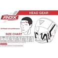 thumbnail image 2 of Casco de boxeo RDX Sparring Grappling Maya Hide Leather negro, 2 of 8