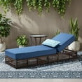 thumbnail image 3 of Opohoro Adjustable Outdoor Rattan Wicker Chaise Lounge for Patio, Poolside with Side Table and UV-Resistant 5" Thick Cushion - Gray, 3 of 12