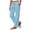 Light Blue, variant on Womens Wide Leg Sweatpants Elastic Waist Lightweight Sweatpants Casua Solid Color High Waisted Sports Work Sweatpants Drawstring Workout Pants with Pockets