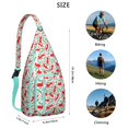 thumbnail image 3 of Boho Cat Print Sling Backpack - Geometric Cat Pattern Crossbody Bag (Aesthetic Design, Perfect Cat Lover Gift), 3 of 4