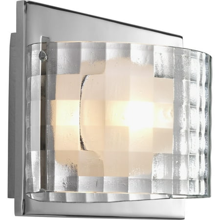 Contemporary Light Fixtures - Progress Lighting P2823-WB Clich� Single-Light Contemporary Bathroom Fixture