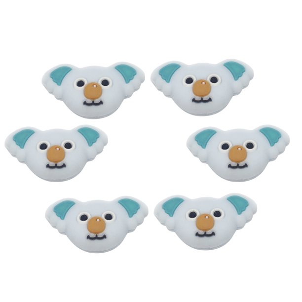 Cojín de raqueta 6x Cojín de koala elegante para jugadores de tenis - gris Sunnimix Amortiguador de raquetas de tenis