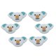 thumbnail image 1 of Cojín de raqueta 6x Cojín de koala elegante para jugadores de tenis - gris Sunnimix Amortiguador de raquetas de tenis, 1 of 8