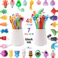 thumbnail image 2 of Bolígrafos de tinta de gel Vellibring, bonitos dibujos animados, 48 estilos para niños, 48 unidades, 2 of 6