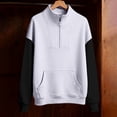 thumbnail image 5 of YunPes Boys Girls Solid Color Half Zip Sweatshirt Thumbhole Sweatshirt Winter Clothes for Teen Girls, 5 of 5