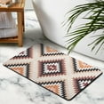 thumbnail image 3 of Experience Luxury with Boho Bathroom Rugs: Non-Slip Aztec Bath Mat, Western Geometric Design, Ultra Soft & Highly Absorbent - Perfect for Bathroom, Kitchen, Entryway, 20x32 Inch, 3 of 5