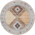 thumbnail image 2 of Addison Rugs Dream Shag Premium Machine Washable Transitional Aztec Multi Round Rug, 8' x 8', 2 of 8