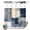 AbstractZF8767, variant on No Hook Shower Curtain with Built-in Rings - Blue Coastal Ocean Beach Themedl Washable Waterproof Fabric Bathroom Curtains for Hotel,Rentals, 60 X 72 Inch Long , Starfish Shell Coral