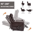 thumbnail image 5 of Sesslife Power Lift Recliner Chair, Electric Recliner Chair with Heat and Massage for Elderly, Single Sofa Recliner with Cup Holders and Side Pockets, Ergonomic Lounge Recliner Chair, Dark Brown, 5 of 7