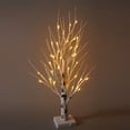 thumbnail image 3 of ÁRbol de Mesa, áRbol Blanco con Luces LED, Luces Blancas CáLidas para áRboles PequeñOs, Temporizador Alimentado por BateríA, áRbol Iluminado, 3 of 5