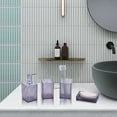 thumbnail image 6 of ZZkhGo 4 Piece Bathroom Accessory Set Soap Dispenser Toothbrush Holder Tumbler Soap Tray Modern Plastic 16x16x16cm, 6 of 7