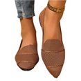 thumbnail image 5 of Willtoo Womens Mesh Soft Sole Non Slip Flat Pointed Toe Breathable Slip On Lazy Shoes Casual Round Toe Loafers, 5 of 5