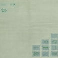 thumbnail image 1 of Ahgly Company Tapis d'Intérieur Carré Abstrait Vert, 5 Pieds Carré, 1 of 6