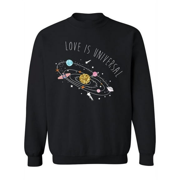 Planets In The Galaxy Design Sweatshirt Women -Image by Shutterstock, Female 5X-Large
