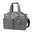 thumbnail image 2 of Bolsa de pañales Hugo impermeable multifunción gris, 2 of 9