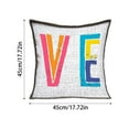 thumbnail image 2 of Valentine's Day Decor Pillowcases 4-Pack, Love Heart Printed Cushion Covers For Sofa/Bed, 45X45Cm Size Home Decoration Pillow Cases With Love Heart Pattern, Perfect For, 2 of 6