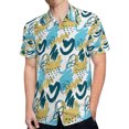 thumbnail image 4 of High Quality Hawaiian Shirts for Men Short Sleeve Aloha Beach Shirt Floral Summer Casual Button Down Shirts Blouses NXSXKM, 4 of 7