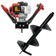 XtremepowerUS 55cc Gas Powered Auger Post Hole Digger With 12" Bit, EPA Approved 2 Stroke Motor, 3/4" Shaft