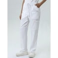 thumbnail image 6 of Women's Nursing Solid Color Simple Multi-Pocket Comfortable Scrub Pants, 6 of 10