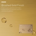thumbnail image 4 of Moen Voss Brushed Gold One-Handle High-Arc Bathroom Faucet with Drain Assembly for Single-Hole Sink, 4 of 7
