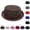 #01 Coffee, variant on Summer Breathable Mesh Pork Pie Hat, Lightweight Straw Fedora Bowler Sun Hat for Men Women, Packable Crushable Beach Travel Hat,Navy