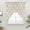 Beige Brown, variant on Sage Green Morocco Swag Curtains for Kitchen/Bedroom/Living Room, Boho Abstract Geometric Grid Plaid Scalloped Curtains 63 Inch Long, Window Swag Topper Curtains Valances 2 Panels Set 36"x63"