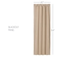 thumbnail image 2 of VHC Brands Sawyer Mill Charcoal Ticking Stripe Blackout Panel 84x40, 2 of 6