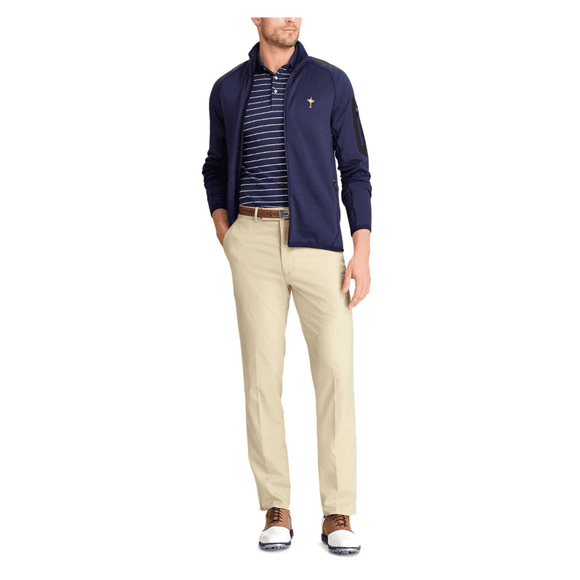 RLX Ralph Lauren Mens Golf Tailored Stretch Twill Pants, Khaki, W30x32L