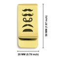 thumbnail image 2 of Stainless Steel Mustache Dad Classic Slim Money Clip Credit Card Holder, 2 of 2