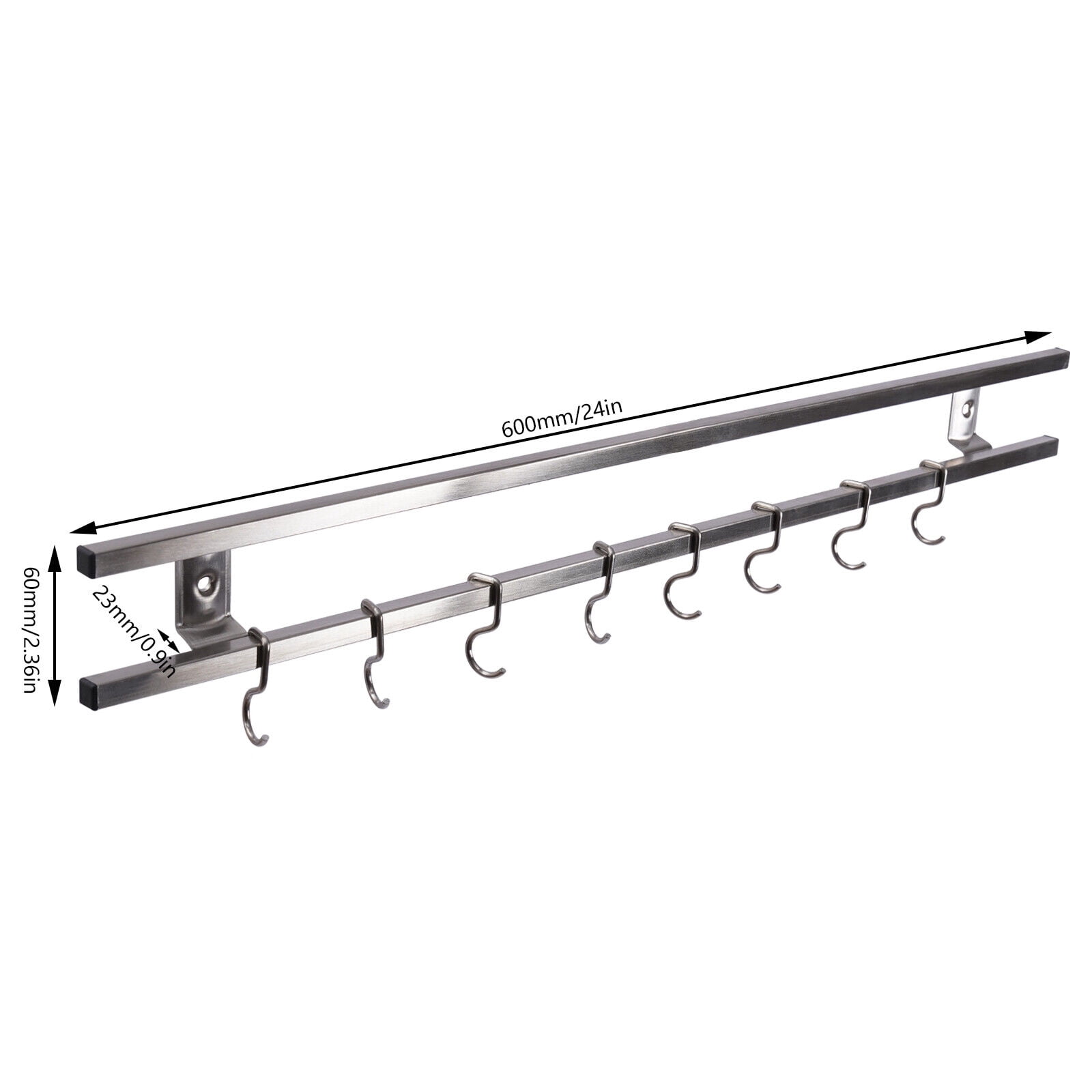 Miumaeov Magnetic Utensil Hanger Kitchen Utensil Holder Slideable and Removable Hooks