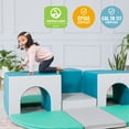 thumbnail image 5 of ECR4Kids SoftZone Triple Tunnel Maze 360 Degree Climber, Toddler Playset, Contemporary, 9-Piece, 5 of 9