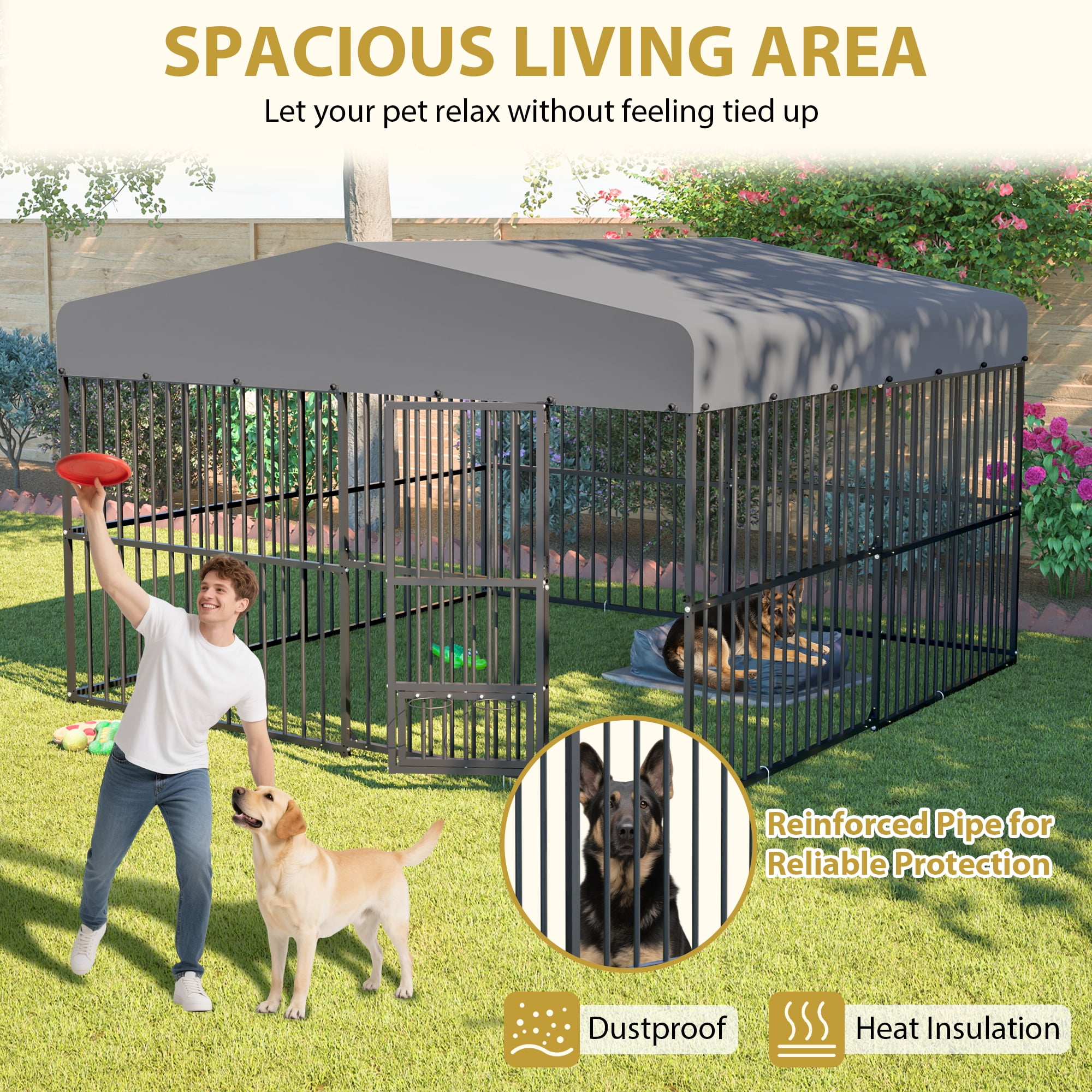 【中古】 Animal Farm dogs Amazon.com: Sino Luban Outdoor Dog Kennel Outside Run with