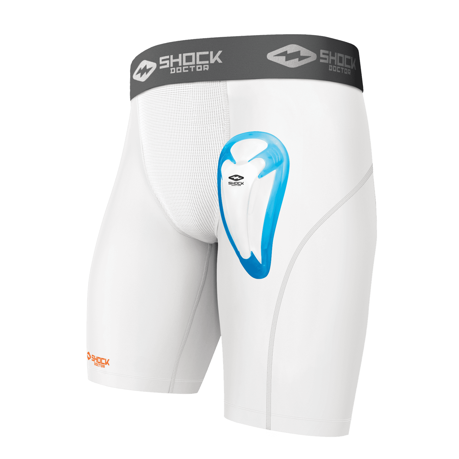 Shock Doctor Compression Athletic Shorts with Protective Cup