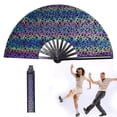 thumbnail image 2 of Boots On The Ground Hand Fan Foldable Country Line Dance Fan Portable Large Handheld Fan Dance Accessories For Outdoor Events And Dance Enthusiasts Happy Birthday Paper Banner Little Baby Birthday, 2 of 7
