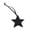 Black, variant on Sophisticated Leather Star Keychain Five-pointed Star Pendant Multipurpose Luggage Identifier Accessory for Women