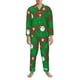 thumbnail image 3 of Balery Cute Santa Pijama para Hombre de Dos Piezas con Manga Larga, Conjunto de Dormir y Descanso Suave con Bolsillos-XX-Large, 3 of 7
