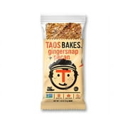 Taos Bakes Snack Bars - Gingersnap + Pecan - Gluten Free, Non-GMO, Vegan Granola Bars - Nutritious & Delicious Baked Bars - (12 Pack, 1.8oz Bars)
