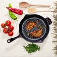 thumbnail image 4 of LAVA Enameled Cast Iron Grill Pan, Pre-Seasoned, Cast Iron Skillet, 11 inches, 4 of 7