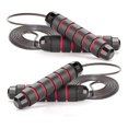thumbnail image 2 of Cuerda Para Saltar Boxeo Profesional Ejercicio Crossfit Gym PARDELE JUMP ROPE AJUSTABLE ROJO, 2 of 10