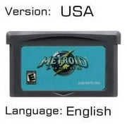 Metroid GBA Game Cartridge 32 Bit Video Game Console Card Fusion Zero Mission Double Pack for GBA/SP/DS-Metroid Fusion USA